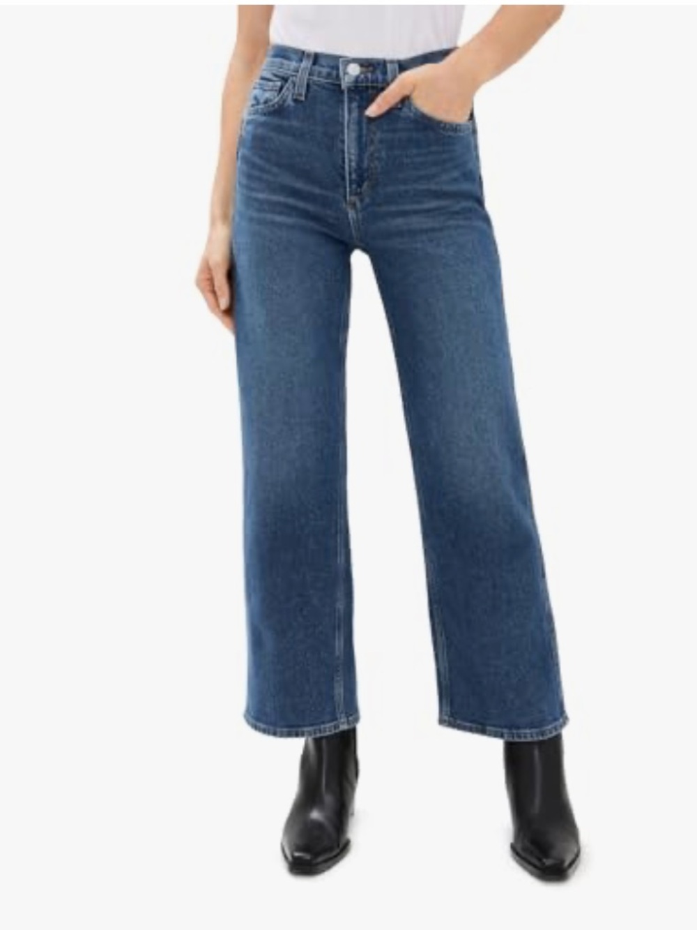 JOE'S JEANS- Cropped Wide Leg The Blake Denim